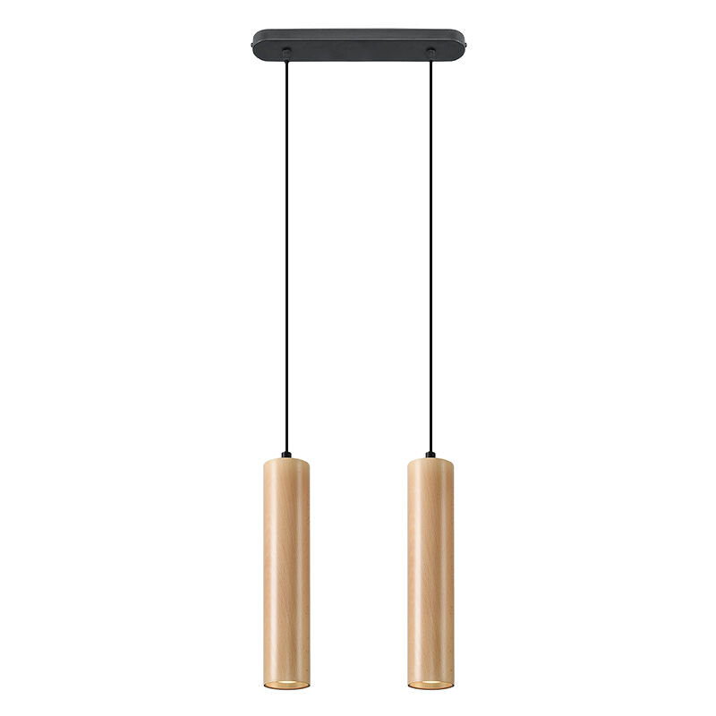 Wood pendant light brown, Francina