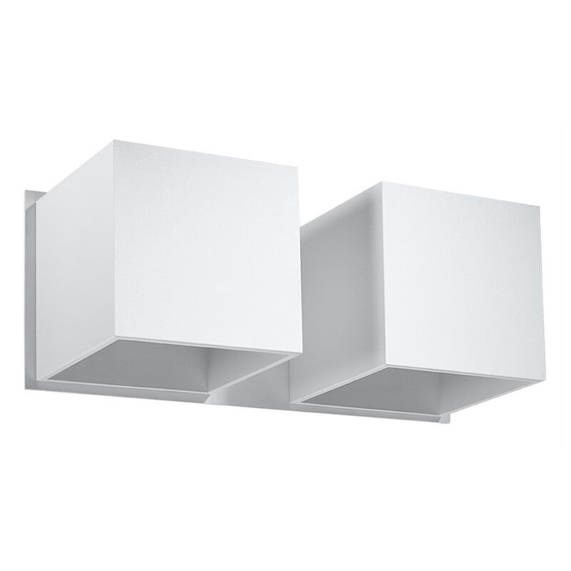 Aluminium up down wall light white, Andro