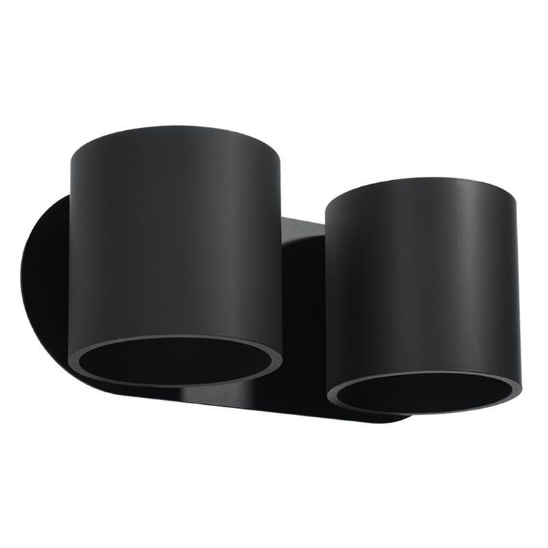 Aluminium up down wall light black, Amely