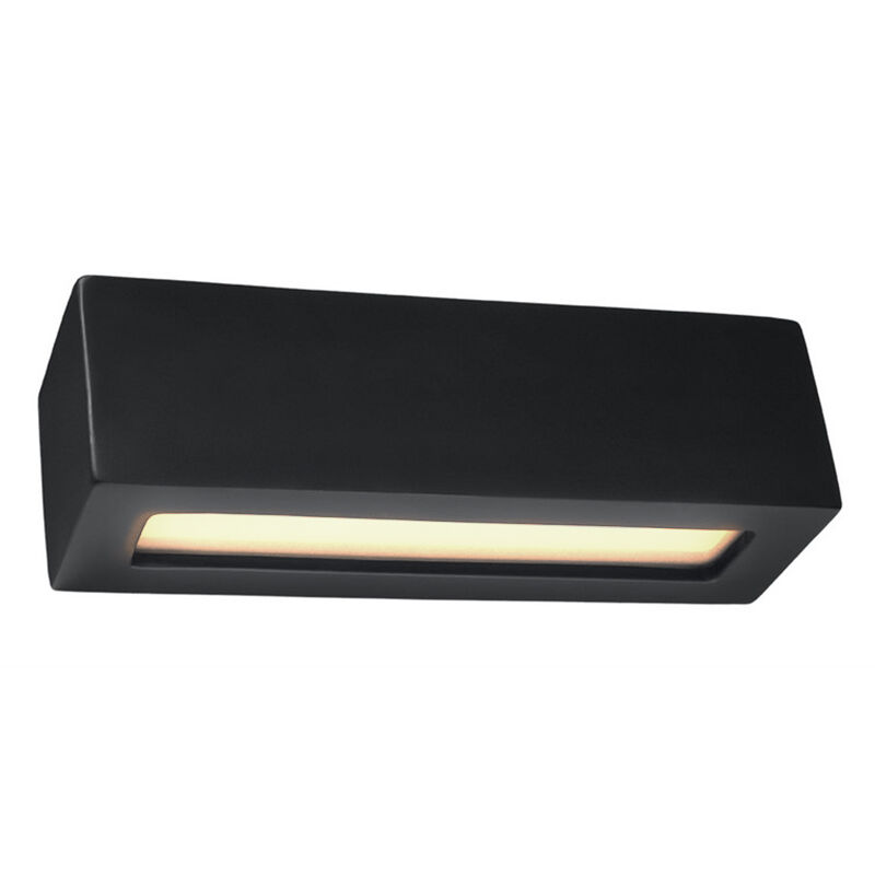 Glass up down wall light black, Emmaly