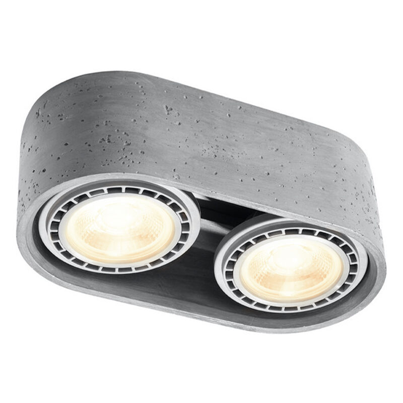 Concrete surface mounted downlight grey, Alessio