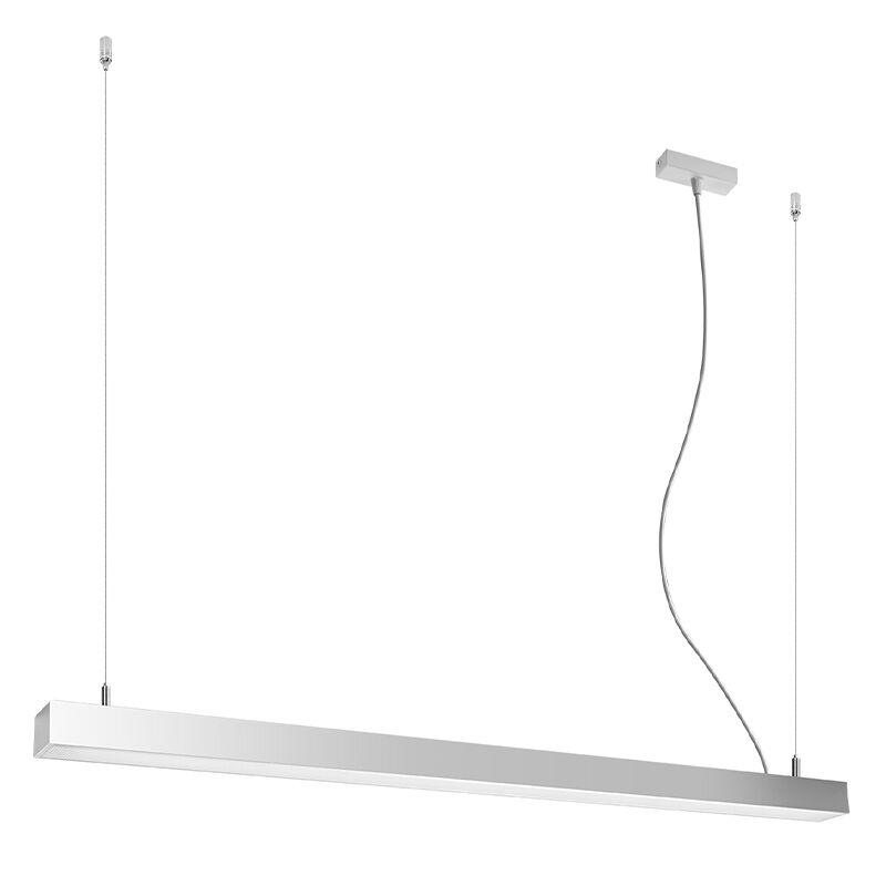 Aluminium pendant light grey, Mascha, 38W, 3000K LED