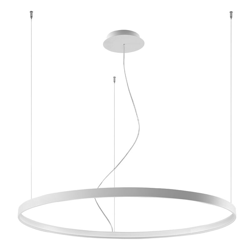 Aluminium pendant light white, Ringo, 70W, 3000K LED
