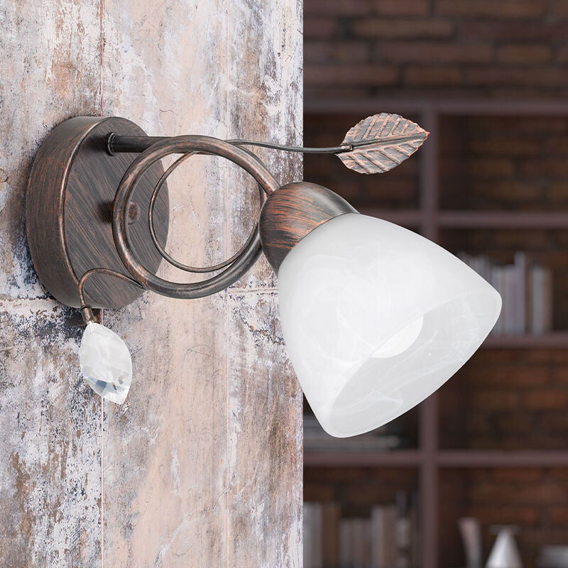 Rust Coloured wall light classic, Astrid