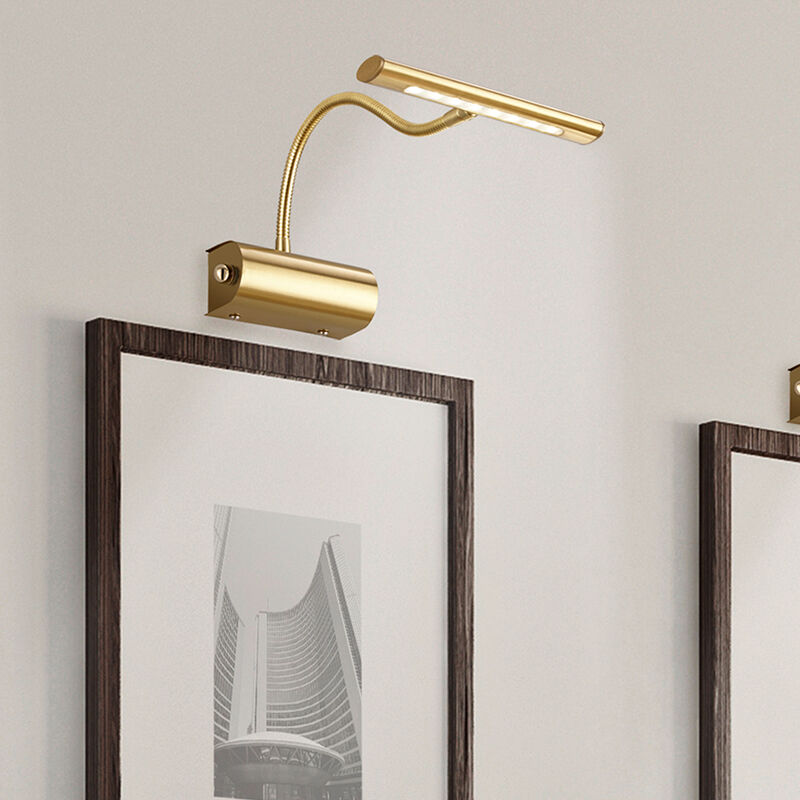 Brass picture light modern, Eliza, 4W, 3000K LED