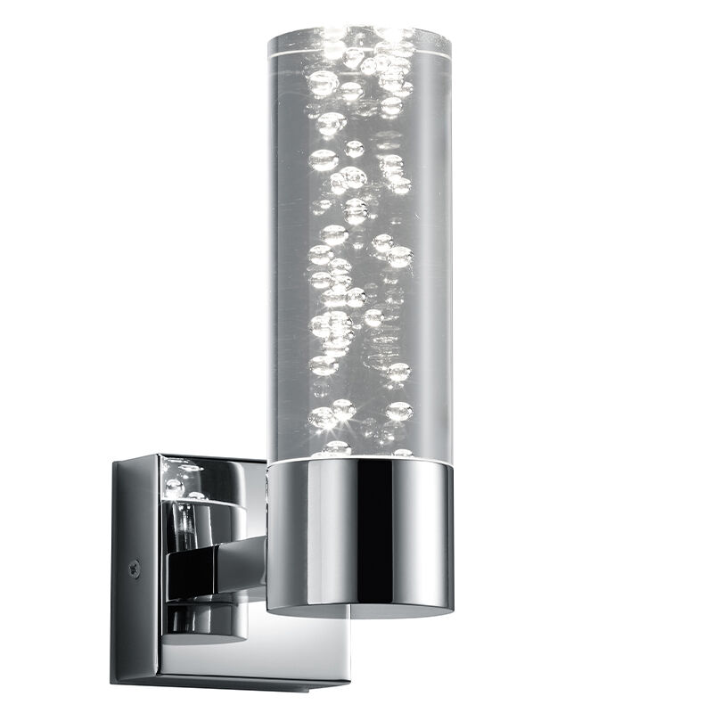 Chrome wall light design, Delfina, 3,1W, 3000K LED, IP44