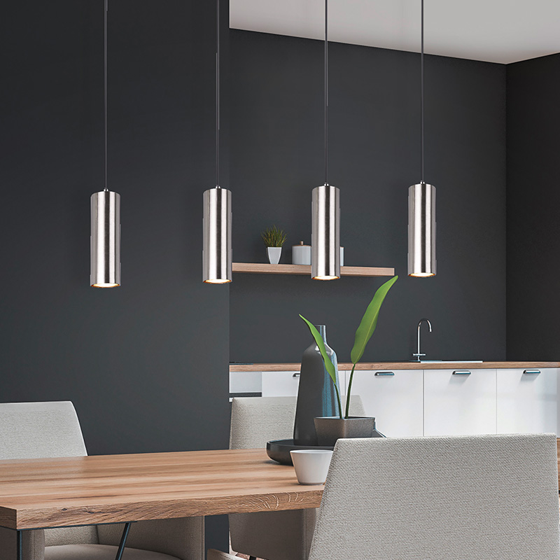 Nickel pendant light modern, Kaso