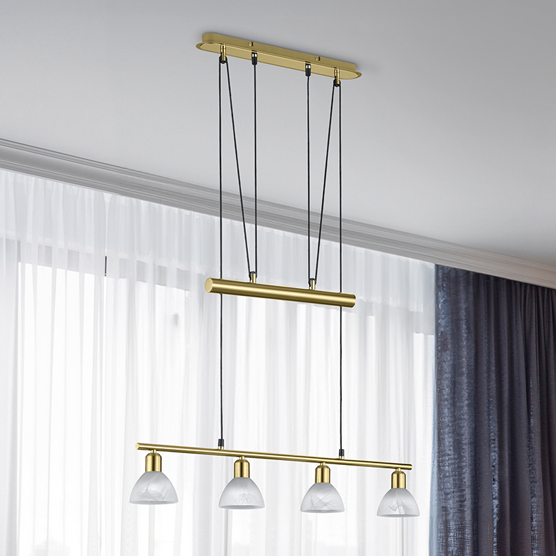 Brass pendant light modern, Gustav