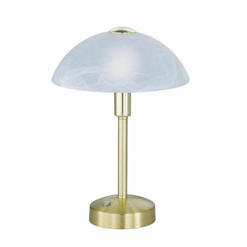 Brass banker's lamp classic, Notaris, 4W, 3000K LED, with switch