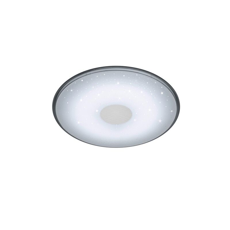 White flush ceiling light modern, Levain, 30W, warm to cold white adjustable LED, with remote control
