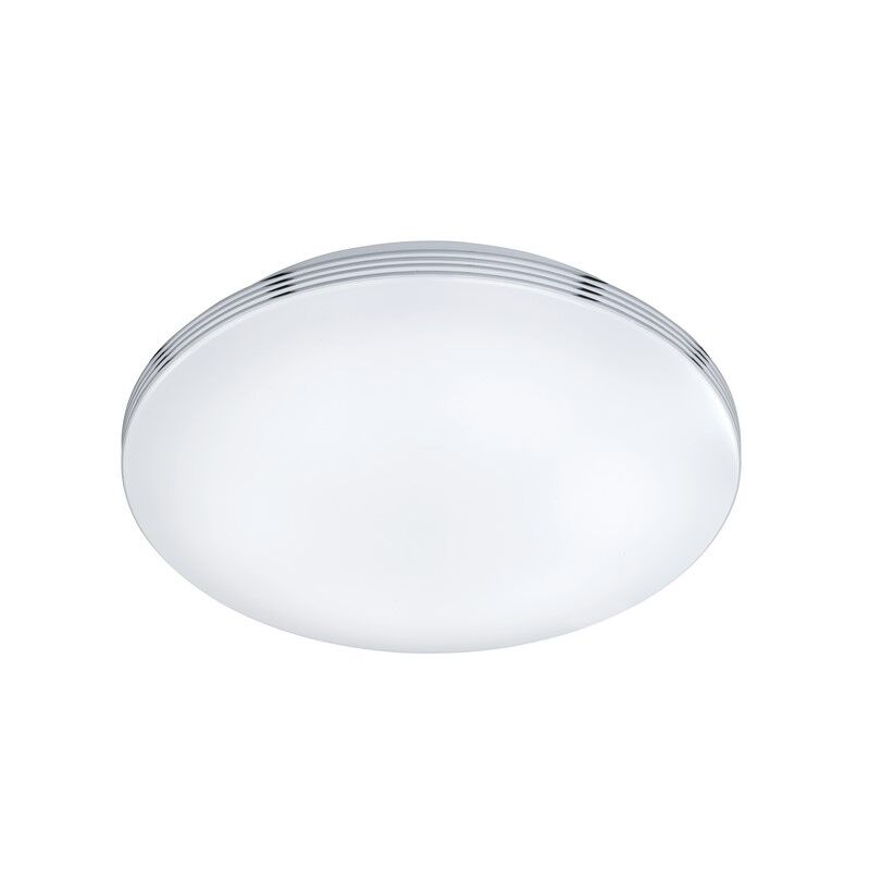 Chrome bathroom ceiling light plastic, Brunella, 18W, 3000K LED, IP44