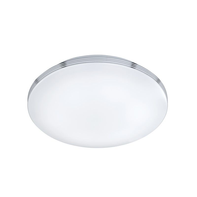 Chrome bathroom ceiling light plastic, Brunella, 24W, 3000K LED, IP44