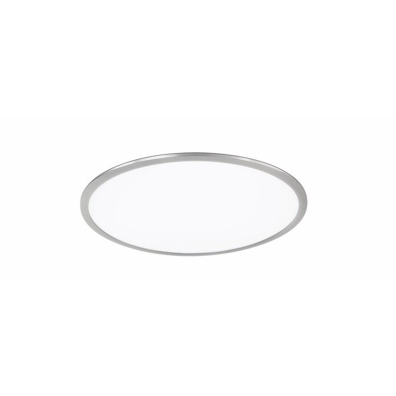Nickel flush ceiling light modern, Badria, 30W, 3000K LED