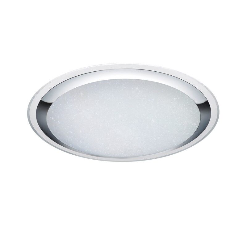 White flush ceiling light modern, Romain, 95W, warm to cold white adjustable LED, with remote control