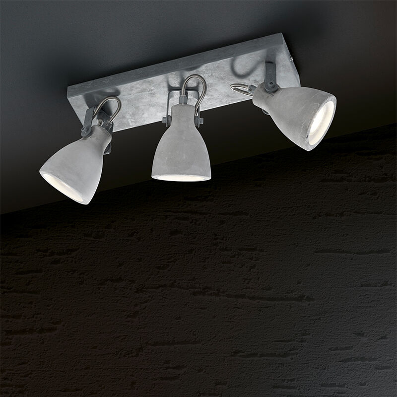 Concrete ceiling spotlight grey, Lamija