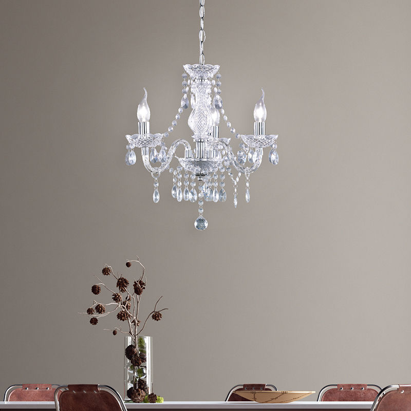 Transparent chandelier classic, Pedra