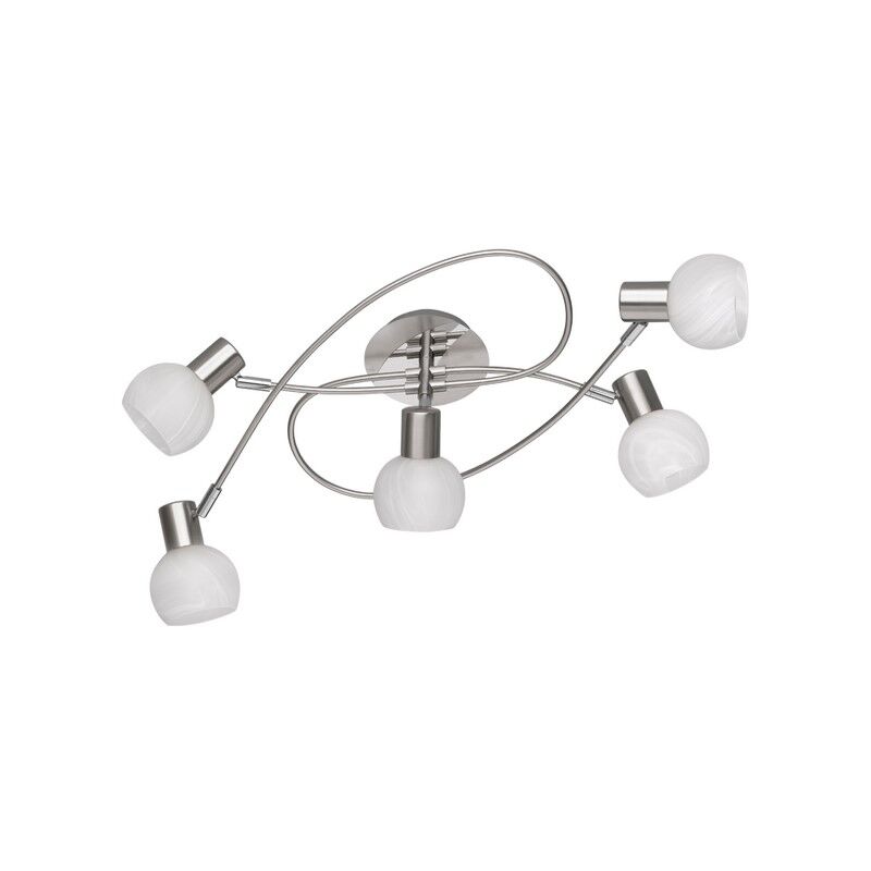 Nickel flush ceiling light modern, Benita