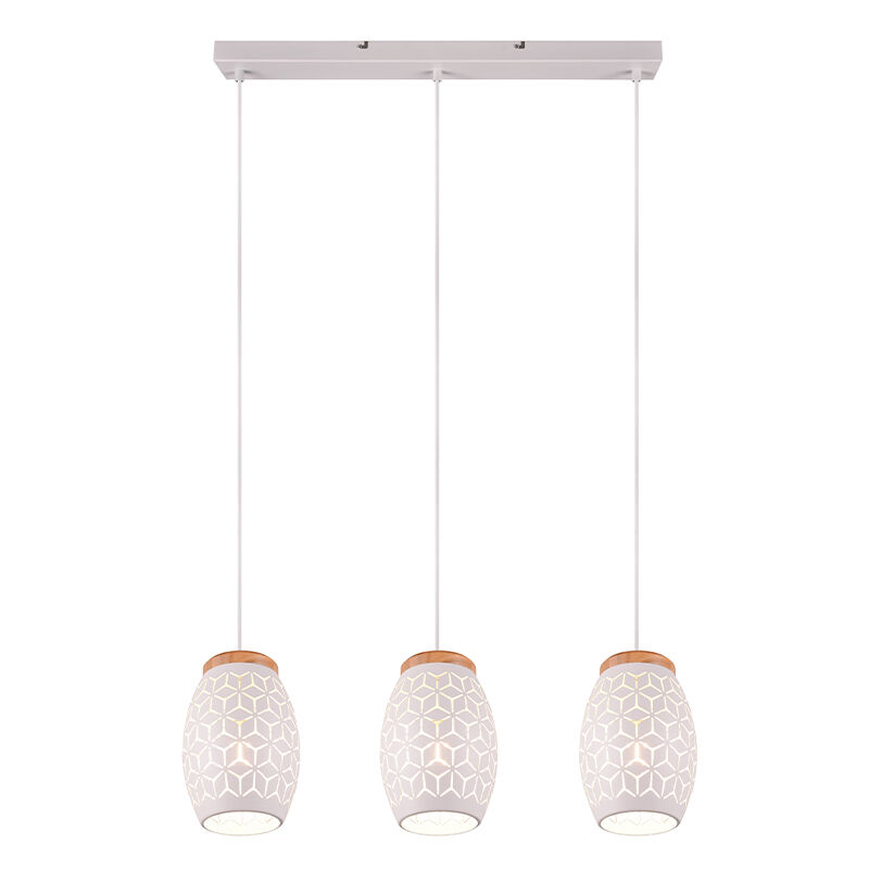 White pendant light modern, Delana