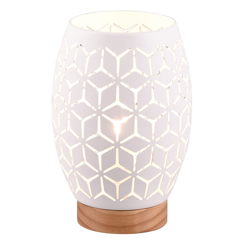 White table lamp modern, Delana
