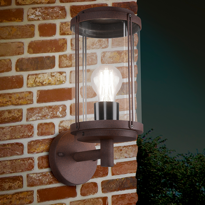 Rust Coloured outdoor light industrial, Sammy, IP44
