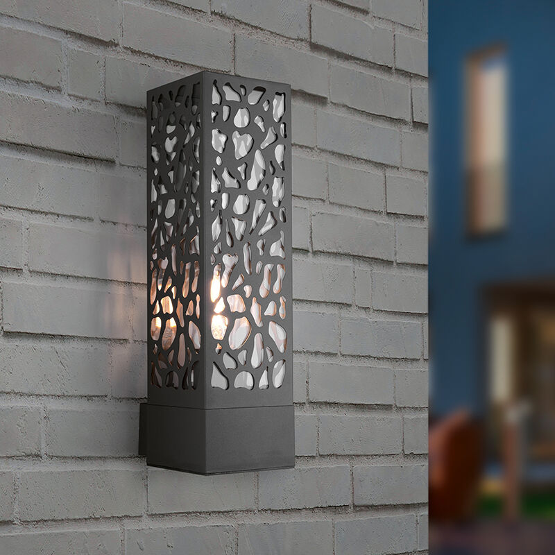 Anthracite outdoor light modern, Tobias, IP44