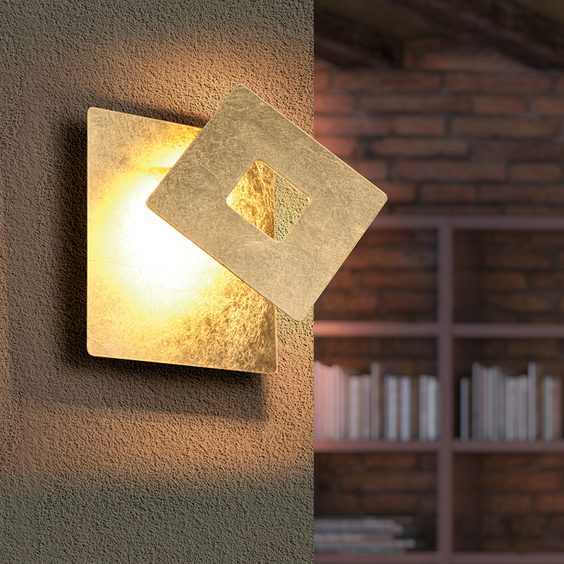 Golden wall light design, Ting, 6W, 3000K LED