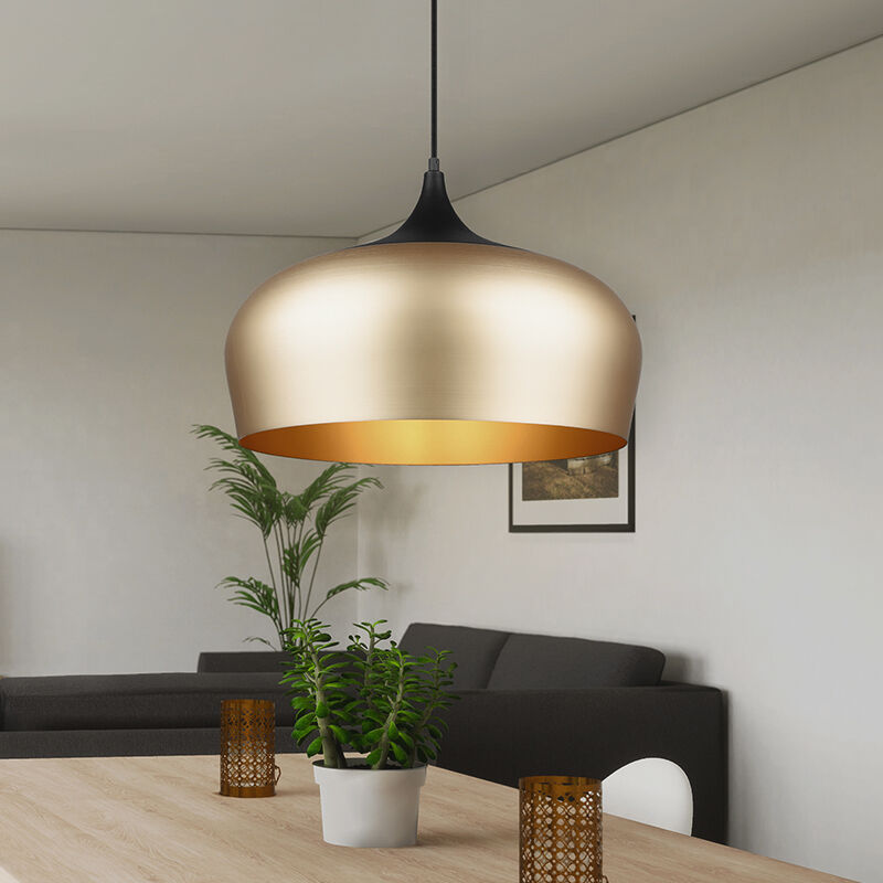 Brass pendant light modern, Kinga