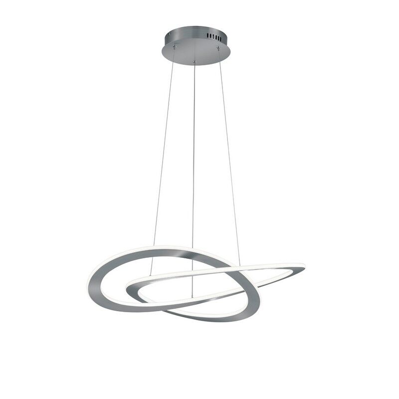 Nickel pendant light modern, Jamilla, 52W, 3000K LED