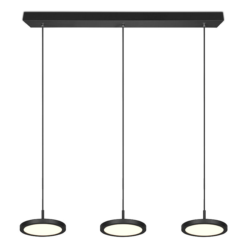 Black pendant light modern, Jakoba, 10W, 3000K LED
