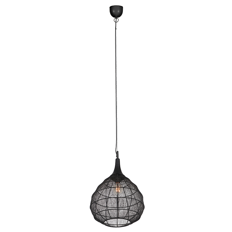 Black pendant light rustic, Rins
