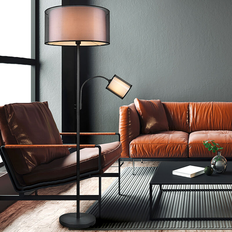 Anthracite reading floor lamp modern, Mirle