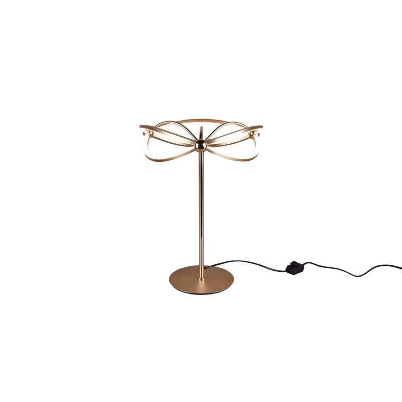 Brass table lamp modern, Remy, 20W, 3000K LED, with switch