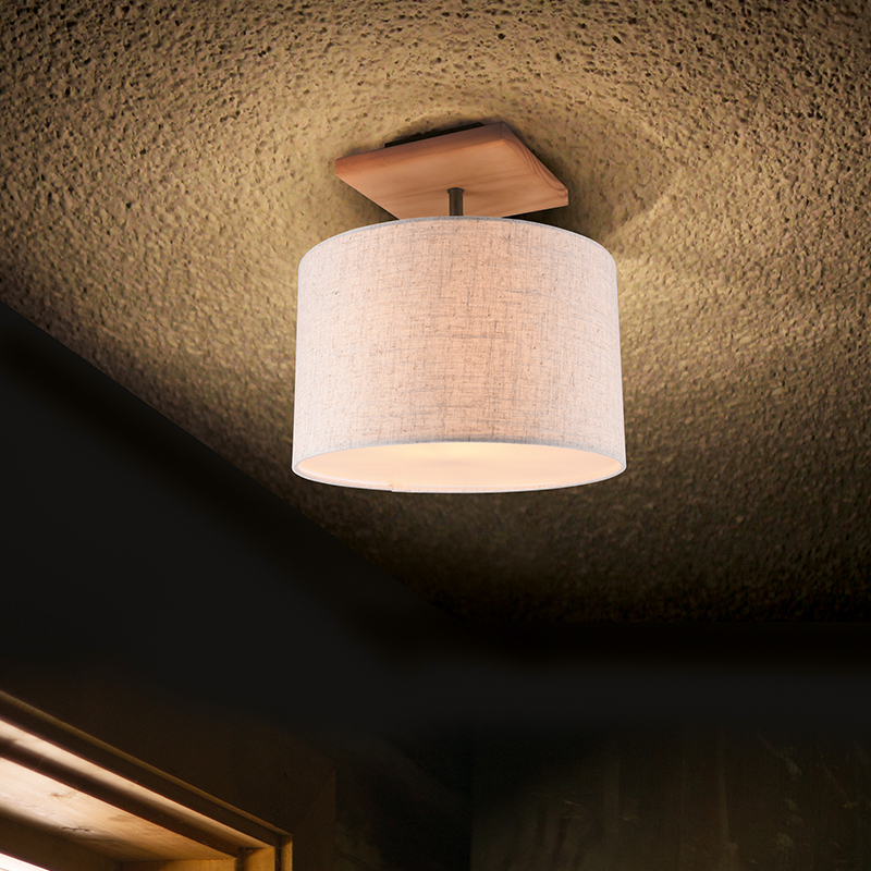 Nickel flush ceiling light vintage, Milco
