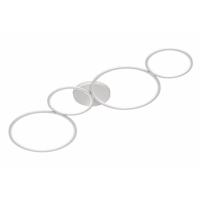 White flush ceiling light modern, Robon, 37W, 3000K LED