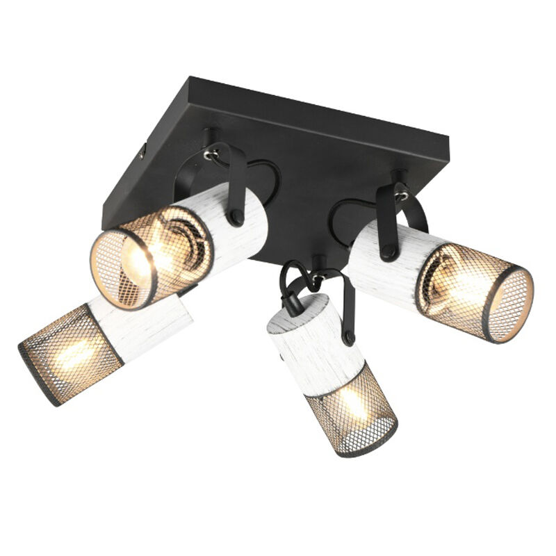 Black ceiling spotlight vintage, Marjet