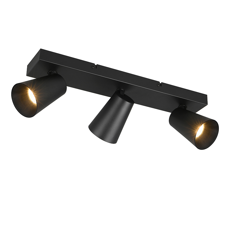 Black ceiling spotlight modern, Rawien
