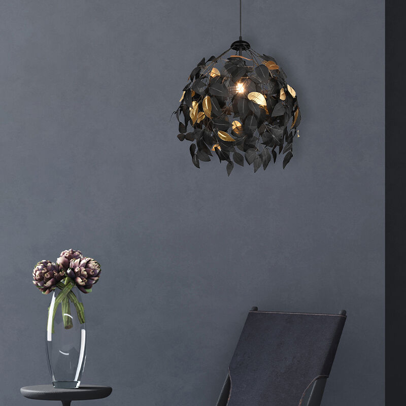 Black pendant light retro, Urwa