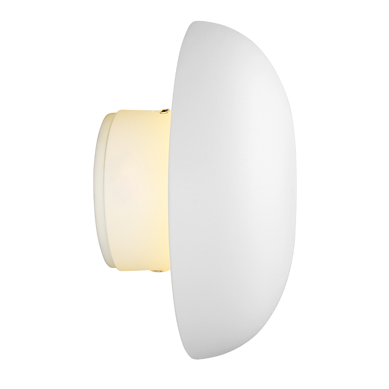 White rechargeable wall light metal, Khaoula, 1,5W, 3000K LED, 3-step dimmable