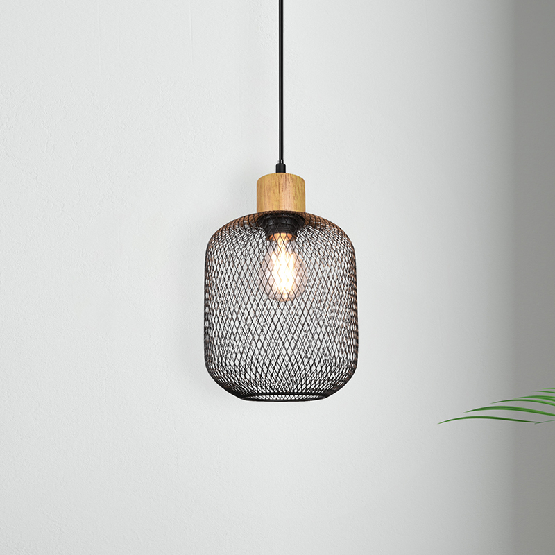 Black dining table hanging lamp vintage, Cristel