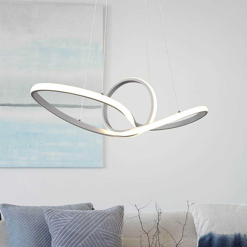 White pendant light modern, Jonny, 28W, 4000K LED