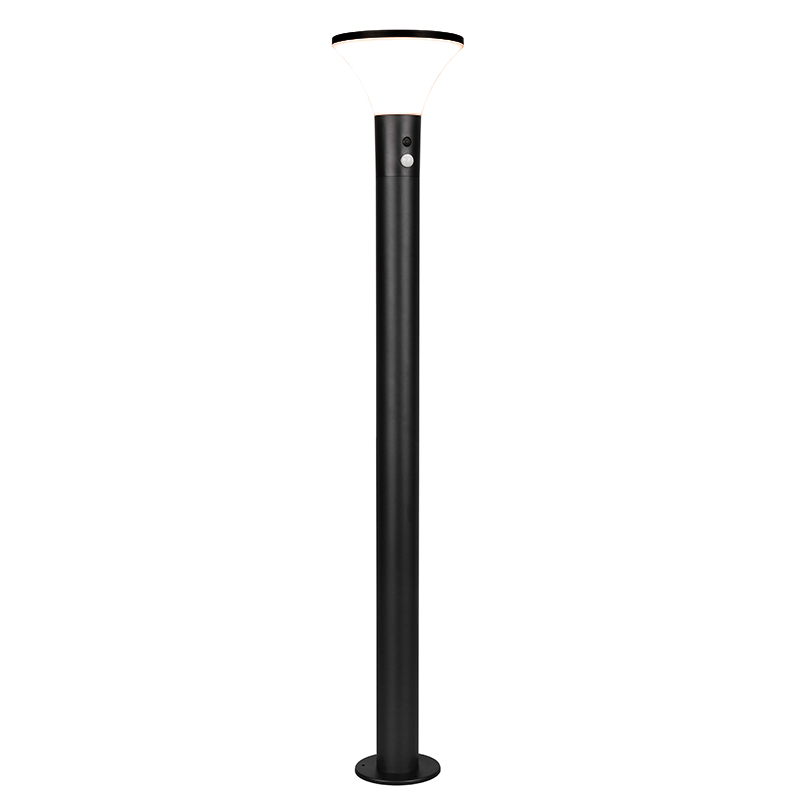Black solar outdoor floor lamp modern, Nebahat, 3W, 4000K LED, IP44