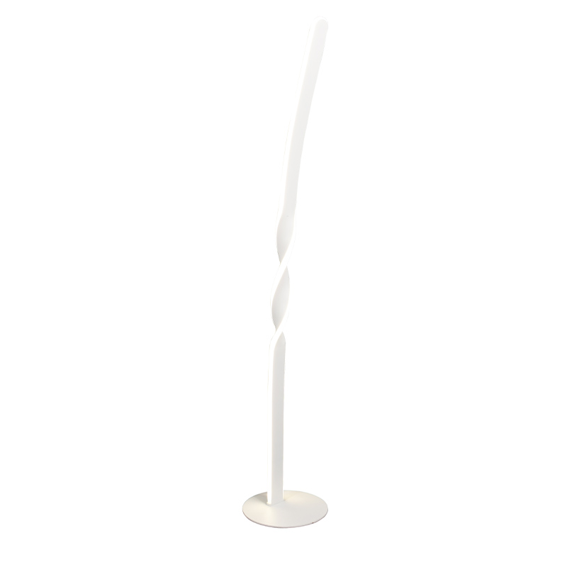 White floor lamp design, Quirinus, 19W, 4000K LED, with switch