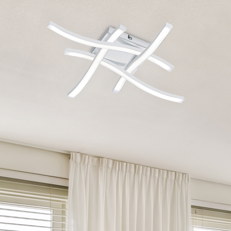 White flush ceiling light modern, Go, 5W, 4000K LED