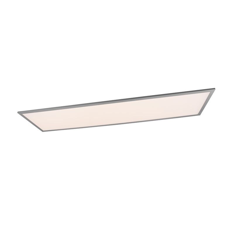 Grey flush ceiling light modern, Marlise, 33,5W, warm to cold white adjustable LED, with remote control