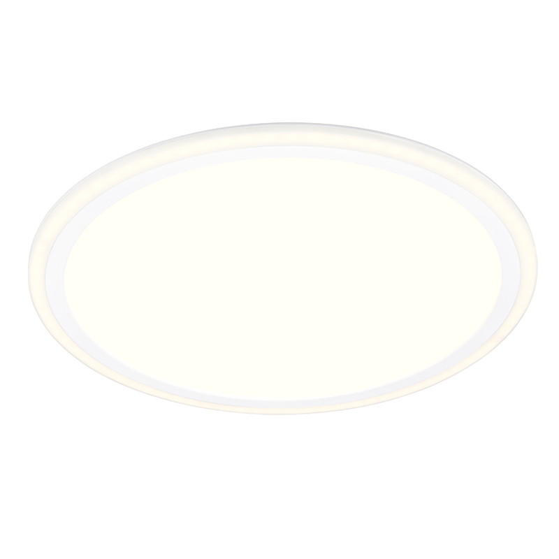 White flush ceiling light modern, Omaima, 17W, 3000K LED