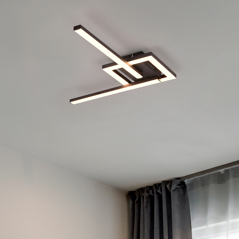 Black ceiling light design, Mahad, 17W, 3000K LED