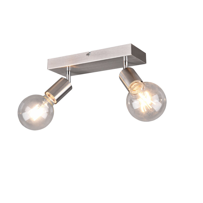 Nickel ceiling spotlight modern, Odin, with switch
