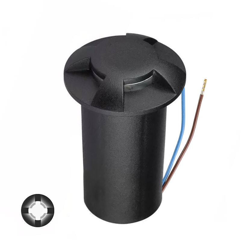 Modern ground light black, Marcus, 1W, 3000K LED, IP67