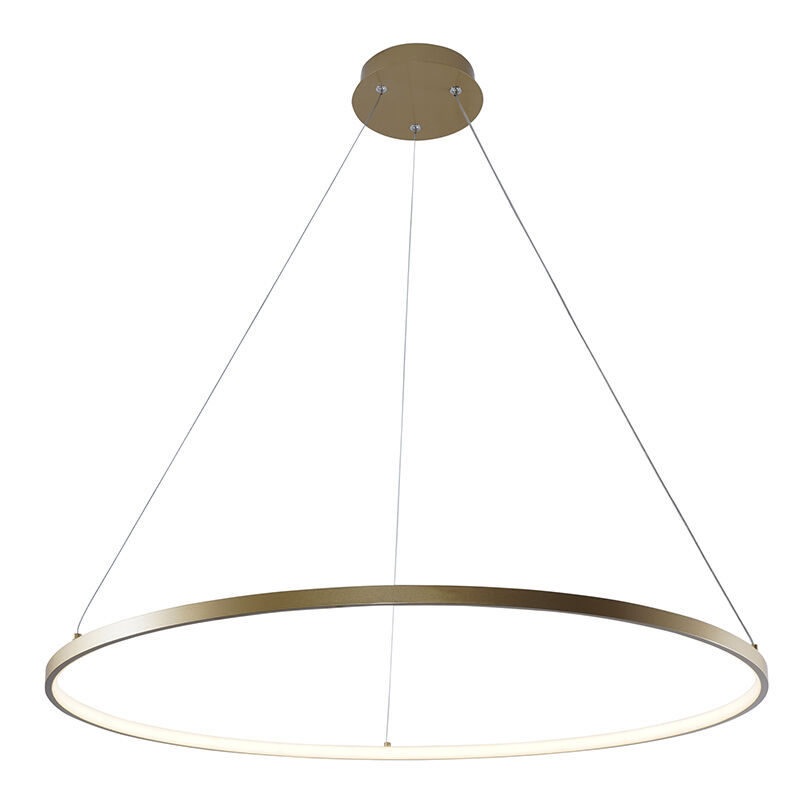 Design pendant light gold, Kubra, 36W, warm to cold white adjustable LED