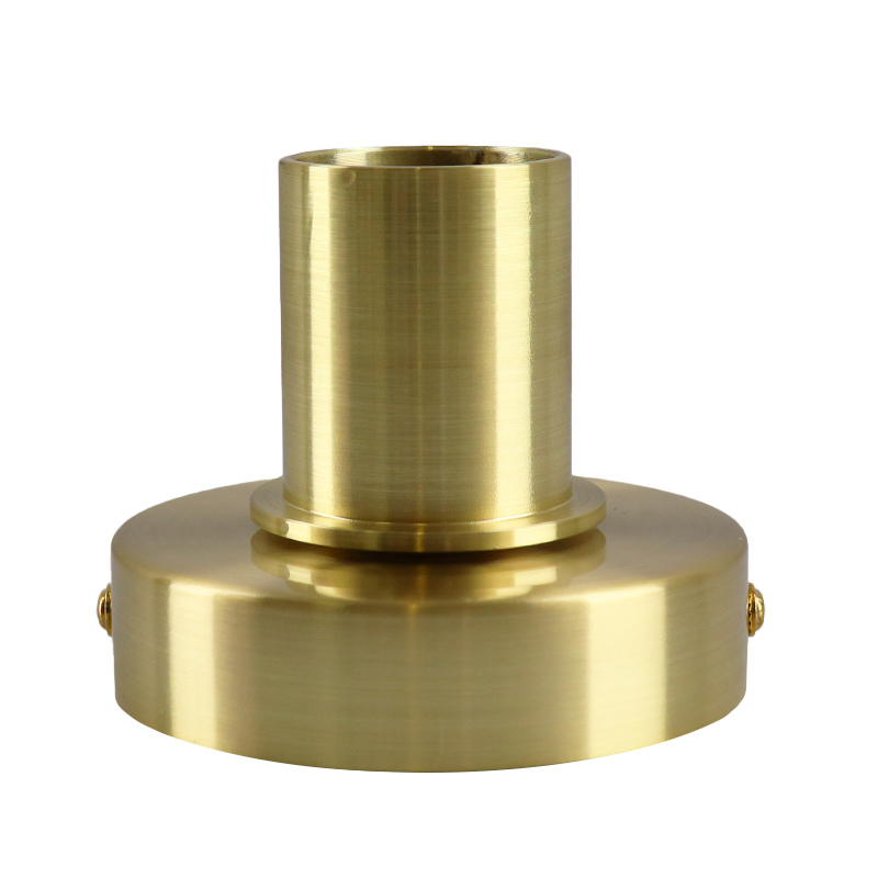 Aluminium table lamp without shade gold, Rika, with switch
